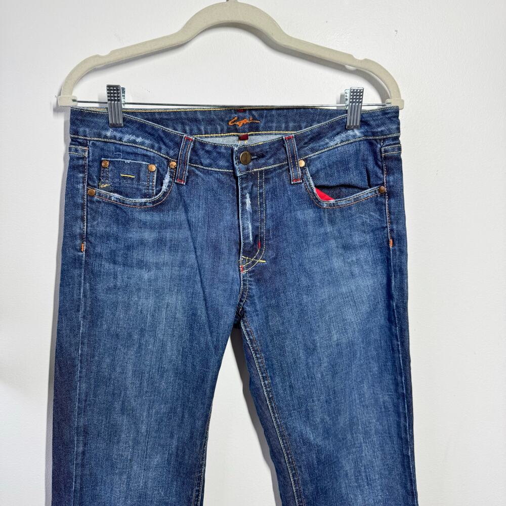 Lofli Vintage Bootcut Denim Jeans Women 30L Blue Y2K Western Cowgirl Cotton USA - Picture 4 of 11